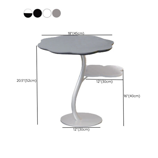 収納台座のサイドテーブルを備えたモダンリビングルームダブルティアラウンド