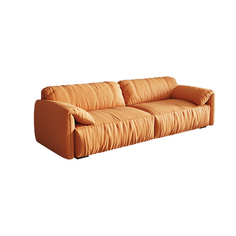 Zeitgenössisches Wohnzimmer Sitzplatz Kissen Top Arm Kissen Orange Sofa