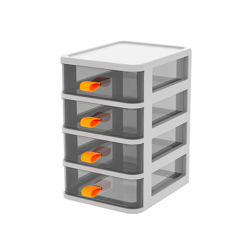 Cajones que presentan cabañón de archivo vertical de plástico transparente simple