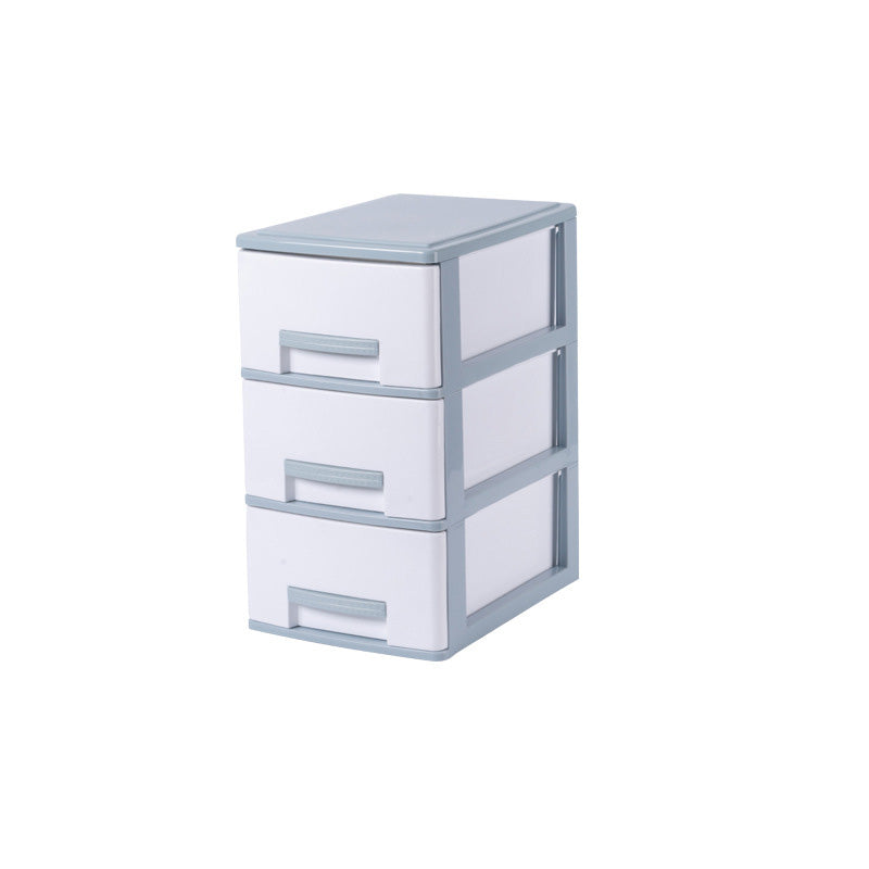 Modern Vertical Filing Cabinet Plastic Drawers File Cabinet for Home or Office 6.7"L x 9.4"W x 11.8"H Blue-White Clearhalo 'Filing Cabinets' 'filling_cabinets' 'furn' 'furn_filling_cabinets' 'Furniture' 'Office Furniture' 6398134