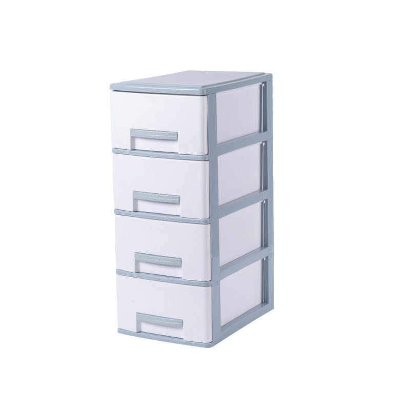 Modern Vertical Filing Cabinet Plastic Drawers File Cabinet for Home or Office 6.7"L x 9.4"W x 15.7"H Blue-White Clearhalo 'Filing Cabinets' 'filling_cabinets' 'furn' 'furn_filling_cabinets' 'Furniture' 'Office Furniture' 6398138