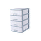 Modern Vertical Filing Cabinet Plastic Drawers File Cabinet for Home or Office 9.8"L x 13.4"W x 16.5"H Blue-White Clearhalo 'Filing Cabinets' 'filling_cabinets' 'furn' 'furn_filling_cabinets' 'Furniture' 'Office Furniture' 6398150