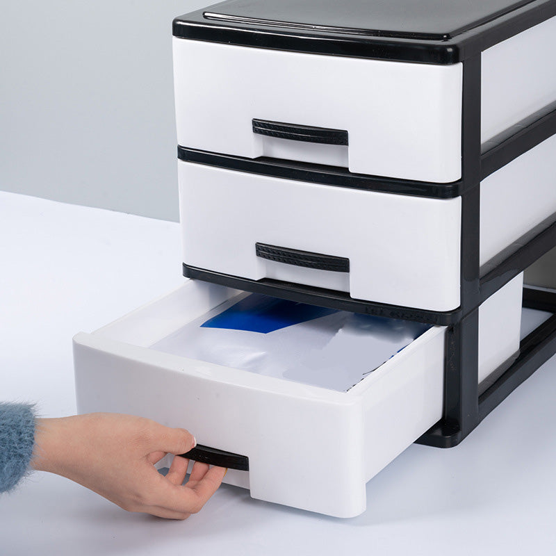 Modern Vertical Filing Cabinet Plastic Drawers File Cabinet for Home or Office Clearhalo 'Filing Cabinets' 'filling_cabinets' 'furn' 'furn_filling_cabinets' 'Furniture' 'Office Furniture' 6398155