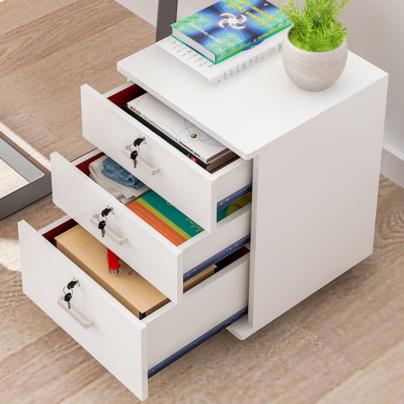 Cajones clásicos Cajones de bloqueo de madera sólida Archivo de bloqueo