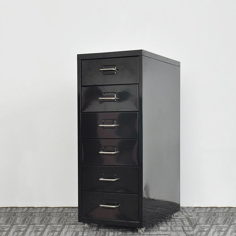 Traditional Cabinet Metal Vertical File with Drawers and Pedestal Cabinet Clearhalo 'Filing Cabinets' 'filling_cabinets' 'furn' 'furn_filling_cabinets' 'Furniture' 'Office Furniture' 6398227
