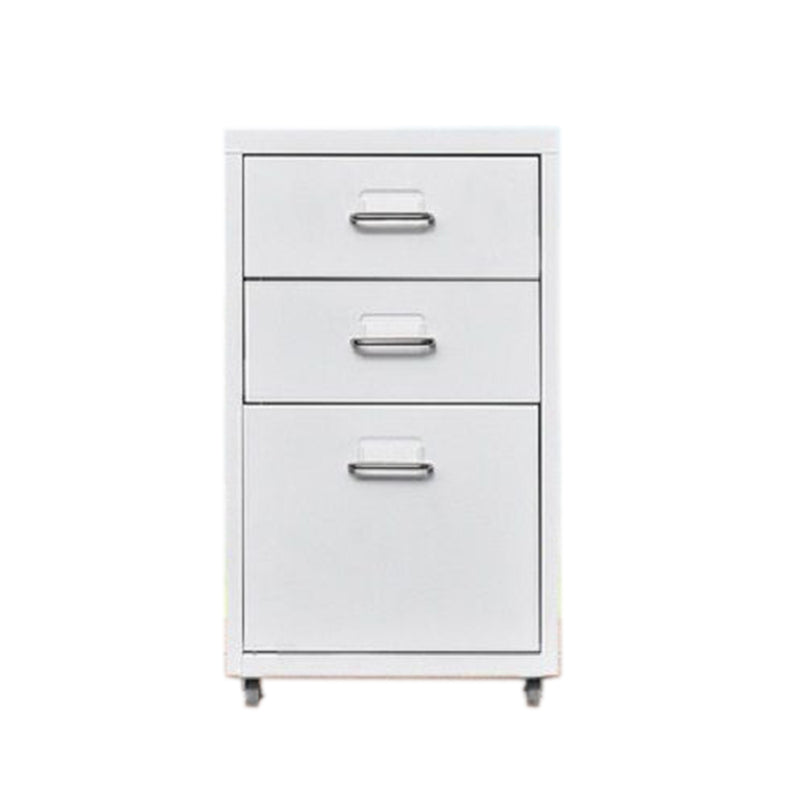 Traditional Cabinet Metal Vertical File with Drawers and Pedestal Cabinet White 3 Clearhalo 'Filing Cabinets' 'filling_cabinets' 'furn' 'furn_filling_cabinets' 'Furniture' 'Office Furniture' 6398229