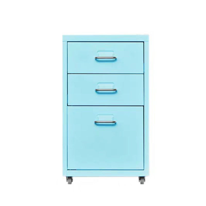 Traditional Cabinet Metal Vertical File with Drawers and Pedestal Cabinet Clearhalo 'Filing Cabinets' 'filling_cabinets' 'furn' 'furn_filling_cabinets' 'Furniture' 'Office Furniture' 6398236