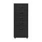 Traditional Cabinet Metal Vertical File with Drawers and Pedestal Cabinet Black 5 Clearhalo 'Filing Cabinets' 'filling_cabinets' 'furn' 'furn_filling_cabinets' 'Furniture' 'Office Furniture' 6398238