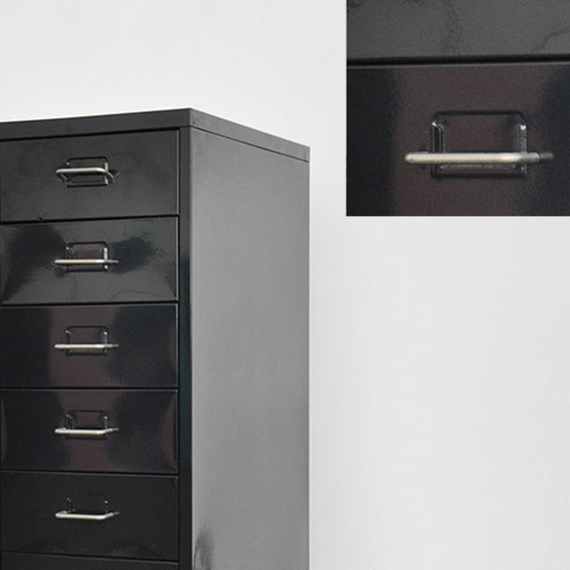 Traditional Cabinet Metal Vertical File with Drawers and Pedestal Cabinet Clearhalo 'Filing Cabinets' 'filling_cabinets' 'furn' 'furn_filling_cabinets' 'Furniture' 'Office Furniture' 6398239