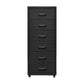 Traditional Cabinet Metal Vertical File with Drawers and Pedestal Cabinet Black 6 Clearhalo 'Filing Cabinets' 'filling_cabinets' 'furn' 'furn_filling_cabinets' 'Furniture' 'Office Furniture' 6398247