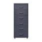 Traditional Cabinet Metal Vertical File with Drawers and Pedestal Cabinet Grey 6 Clearhalo 'Filing Cabinets' 'filling_cabinets' 'furn' 'furn_filling_cabinets' 'Furniture' 'Office Furniture' 6398250