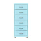 Traditional Cabinet Metal Vertical File with Drawers and Pedestal Cabinet Blue 6 Clearhalo 'Filing Cabinets' 'filling_cabinets' 'furn' 'furn_filling_cabinets' 'Furniture' 'Office Furniture' 6398254