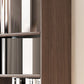 Modern Wooden Bookcase Standard Open Back Bookshelf with Drawers