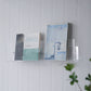 Contemporary Wall Mounted Bookshelf Acrylic Book Shelf for Living Room White Clearhalo 'Bookcases' 'furn' 'furn_bookcases' 'Furniture' 'Office Furniture' 6398495