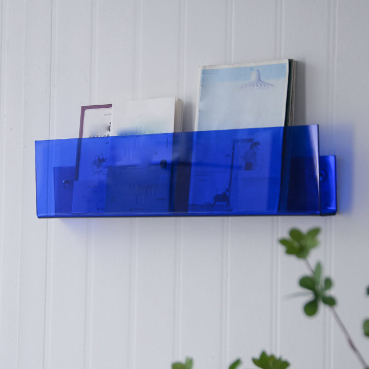 Contemporary Wall Mounted Bookshelf Acrylic Book Shelf for Living Room Clearhalo 'Bookcases' 'furn' 'furn_bookcases' 'Furniture' 'Office Furniture' 6398496