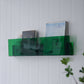 Contemporary Wall Mounted Bookshelf Acrylic Book Shelf for Living Room Green Clearhalo 'Bookcases' 'furn' 'furn_bookcases' 'Furniture' 'Office Furniture' 6398499