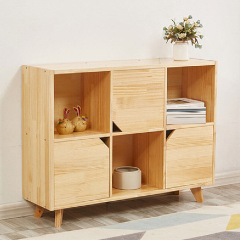 Contemporary Horizontal Shelf Bookcase Pine Bookshelf for Living Room 42"L x 12"W x 33"H 3 Clearhalo 'Bookcases' 'furn' 'furn_bookcases' 'Furniture' 'Office Furniture' 6398522