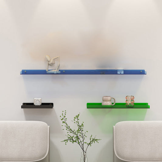 Contemporary Wall Mounted Bookcase Acrylic Book Shelf for Living Room