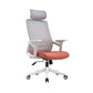 Modern Desk Chair Mesh Office Chair Conference Chair with Wheels Orange 1 Piece With Headrest Clearhalo 'furn' 'furn_office_chair' 'Furniture' 'Office Chairs' 'Office Furniture' 'office_chair' 6400356