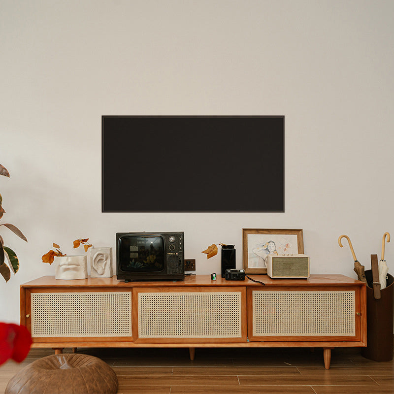 Traditional TV Media Console Wood Media Console TV Stand with Legs 87"L x 17"W x 20"H Clearhalo 'furn' 'furn_tv_stands_entertainment_centers' 'Furniture' 'Living Room Furniture' 'TV Stands & Entertainment Centers' 'TV Stands & Media Storage Furniture' 'tv_stands_entertainment_centers' 6400739