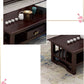 Traditional TV Media Stand Open Shelving Rubberwood TV Stand Console with Drawers Clearhalo 'furn' 'furn_tv_stands_entertainment_centers' 'Furniture' 'Living Room Furniture' 'TV Stands & Entertainment Centers' 'TV Stands & Media Storage Furniture' 'tv_stands_entertainment_centers' 6400777