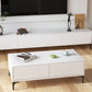Modern Wood TV Stand Console Floating White TV Media Stand for Living Room
