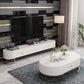 Scandinavian TV Media Stand 16" W Enclosed Storage TV Stand Console with Drawers Clearhalo 'furn' 'furn_tv_stands_entertainment_centers' 'Furniture' 'Living Room Furniture' 'TV Stands & Entertainment Centers' 'TV Stands & Media Storage Furniture' 'tv_stands_entertainment_centers' 6400845