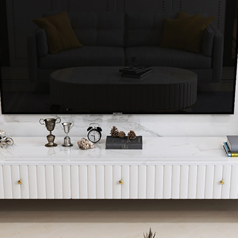 Scandinavian TV Media Stand 16" W Enclosed Storage TV Stand Console with Drawers Clearhalo 'furn' 'furn_tv_stands_entertainment_centers' 'Furniture' 'Living Room Furniture' 'TV Stands & Entertainment Centers' 'TV Stands & Media Storage Furniture' 'tv_stands_entertainment_centers' 6400854