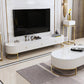 Scandinavian TV Media Stand 16" W Enclosed Storage TV Stand Console with Drawers Clearhalo 'furn' 'furn_tv_stands_entertainment_centers' 'Furniture' 'Living Room Furniture' 'TV Stands & Entertainment Centers' 'TV Stands & Media Storage Furniture' 'tv_stands_entertainment_centers' 6400855