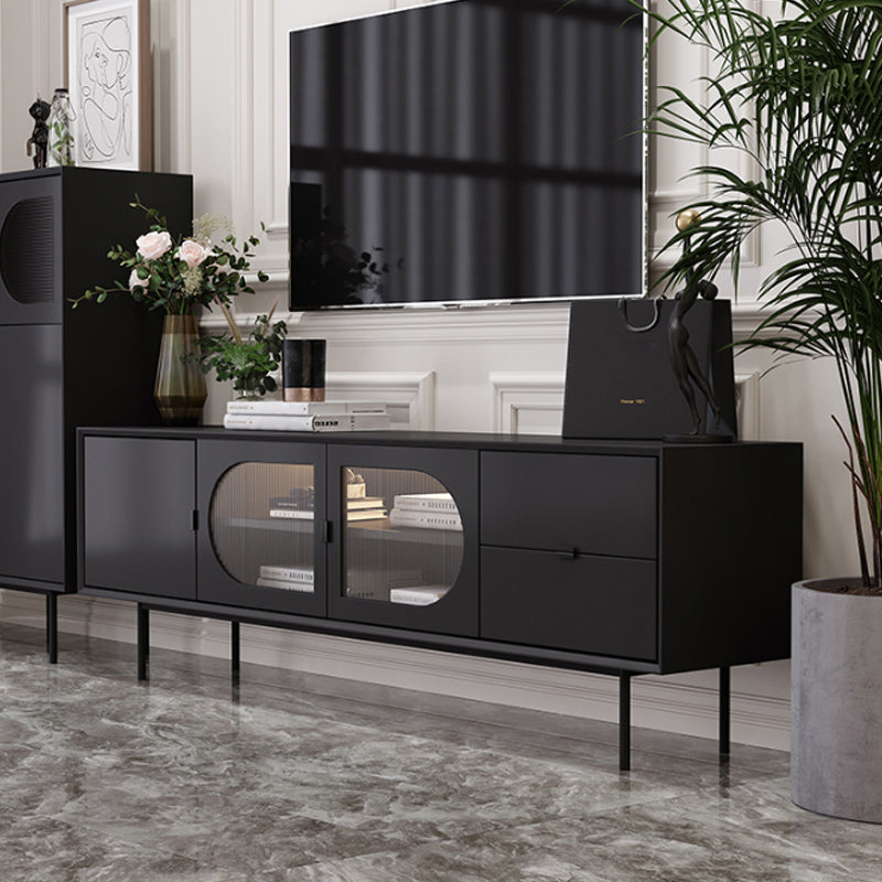 Solid Wood TV Media Console Industrial TV Stand for Living Room Clearhalo 'furn' 'furn_tv_stands_entertainment_centers' 'Furniture' 'Living Room Furniture' 'TV Stands & Entertainment Centers' 'TV Stands & Media Storage Furniture' 'tv_stands_entertainment_centers' 6400861