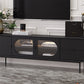 Solid Wood TV Media Console Industrial TV Stand for Living Room Clearhalo 'furn' 'furn_tv_stands_entertainment_centers' 'Furniture' 'Living Room Furniture' 'TV Stands & Entertainment Centers' 'TV Stands & Media Storage Furniture' 'tv_stands_entertainment_centers' 6400868