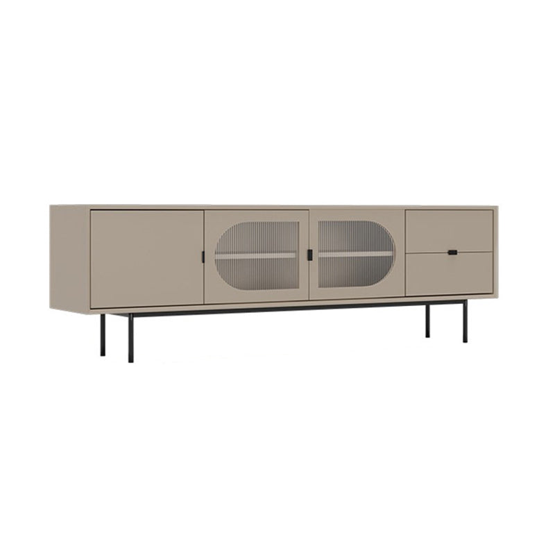 Solid Wood TV Media Console Industrial TV Stand for Living Room 71"L x 16"W x 22"H Beige Clearhalo 'furn' 'furn_tv_stands_entertainment_centers' 'Furniture' 'Living Room Furniture' 'TV Stands & Entertainment Centers' 'TV Stands & Media Storage Furniture' 'tv_stands_entertainment_centers' 6400869