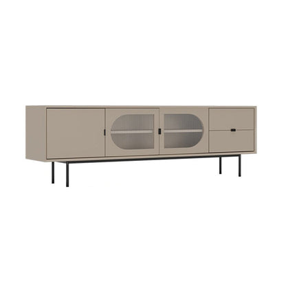 Solid Wood TV Media Console Industrial TV Stand for Living Room 71"L x 16"W x 22"H Beige Clearhalo 'furn' 'furn_tv_stands_entertainment_centers' 'Furniture' 'Living Room Furniture' 'TV Stands & Entertainment Centers' 'TV Stands & Media Storage Furniture' 'tv_stands_entertainment_centers' 6400869