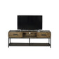 Industrial TV Media Console Solid Wood TV Stand with Drawers Clearhalo 'furn' 'furn_tv_stands_entertainment_centers' 'Furniture' 'Living Room Furniture' 'TV Stands & Entertainment Centers' 'TV Stands & Media Storage Furniture' 'tv_stands_entertainment_centers' 6400879