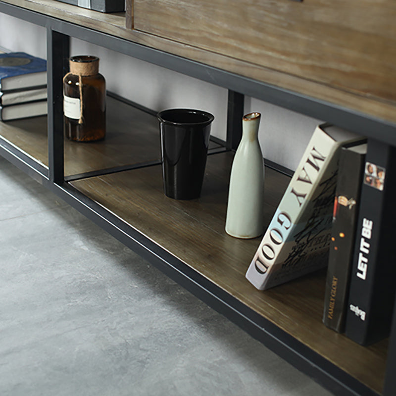 Industrial TV Media Console Solid Wood TV Stand with Drawers Clearhalo 'furn' 'furn_tv_stands_entertainment_centers' 'Furniture' 'Living Room Furniture' 'TV Stands & Entertainment Centers' 'TV Stands & Media Storage Furniture' 'tv_stands_entertainment_centers' 6400881