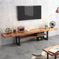 Industrial Wood TV Stand Console Open Storage TV Media Stand for Living Room 71"L x 14"W x 18"H Clearhalo 'furn' 'furn_tv_stands_entertainment_centers' 'Furniture' 'Living Room Furniture' 'TV Stands & Entertainment Centers' 'TV Stands & Media Storage Furniture' 'tv_stands_entertainment_centers' 6400893