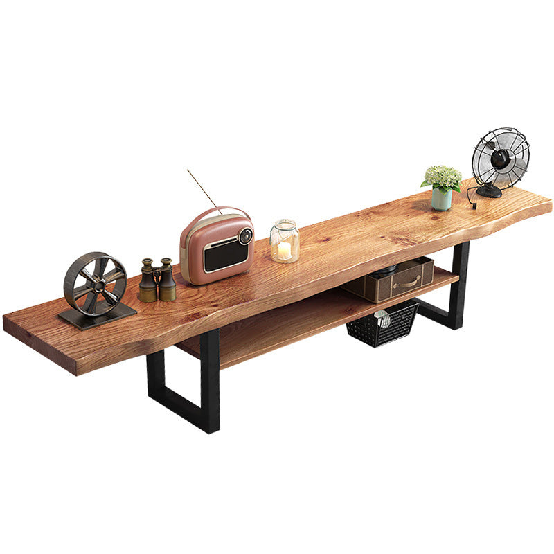Industrial Wood TV Stand Console Open Storage TV Media Stand for Living Room Clearhalo 'furn' 'furn_tv_stands_entertainment_centers' 'Furniture' 'Living Room Furniture' 'TV Stands & Entertainment Centers' 'TV Stands & Media Storage Furniture' 'tv_stands_entertainment_centers' 6400896