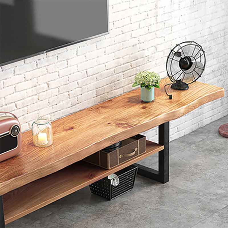 Industrial Wood TV Stand Console Open Storage TV Media Stand for Living Room Clearhalo 'furn' 'furn_tv_stands_entertainment_centers' 'Furniture' 'Living Room Furniture' 'TV Stands & Entertainment Centers' 'TV Stands & Media Storage Furniture' 'tv_stands_entertainment_centers' 6400897