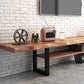 Industrial Wood TV Stand Console Open Storage TV Media Stand for Living Room Clearhalo 'furn' 'furn_tv_stands_entertainment_centers' 'Furniture' 'Living Room Furniture' 'TV Stands & Entertainment Centers' 'TV Stands & Media Storage Furniture' 'tv_stands_entertainment_centers' 6400898