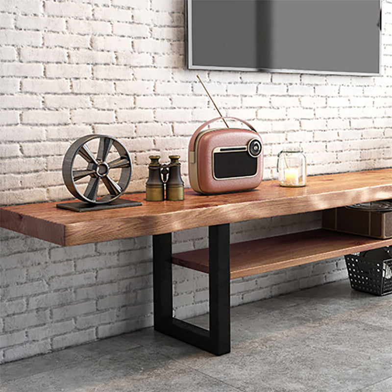 Industrial Wood TV Stand Console Open Storage TV Media Stand for Living Room Clearhalo 'furn' 'furn_tv_stands_entertainment_centers' 'Furniture' 'Living Room Furniture' 'TV Stands & Entertainment Centers' 'TV Stands & Media Storage Furniture' 'tv_stands_entertainment_centers' 6400898
