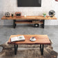 Industrial Wood TV Stand Console Open Storage TV Media Stand for Living Room Clearhalo 'furn' 'furn_tv_stands_entertainment_centers' 'Furniture' 'Living Room Furniture' 'TV Stands & Entertainment Centers' 'TV Stands & Media Storage Furniture' 'tv_stands_entertainment_centers' 6400900