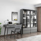 Modern Faux Wood Display Stand Standard Grey Display Cabinet for Dining Room Clearhalo 'Display & China Cabinets' 'display_china_cabinets' 'furn' 'furn_display_china_cabinets' 'Furniture' 'Kitchen & Dining Furniture' 6401128