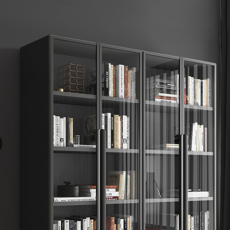 Modern Faux Wood Display Stand Standard Grey Display Cabinet for Dining Room Clearhalo 'Display & China Cabinets' 'display_china_cabinets' 'furn' 'furn_display_china_cabinets' 'Furniture' 'Kitchen & Dining Furniture' 6401131