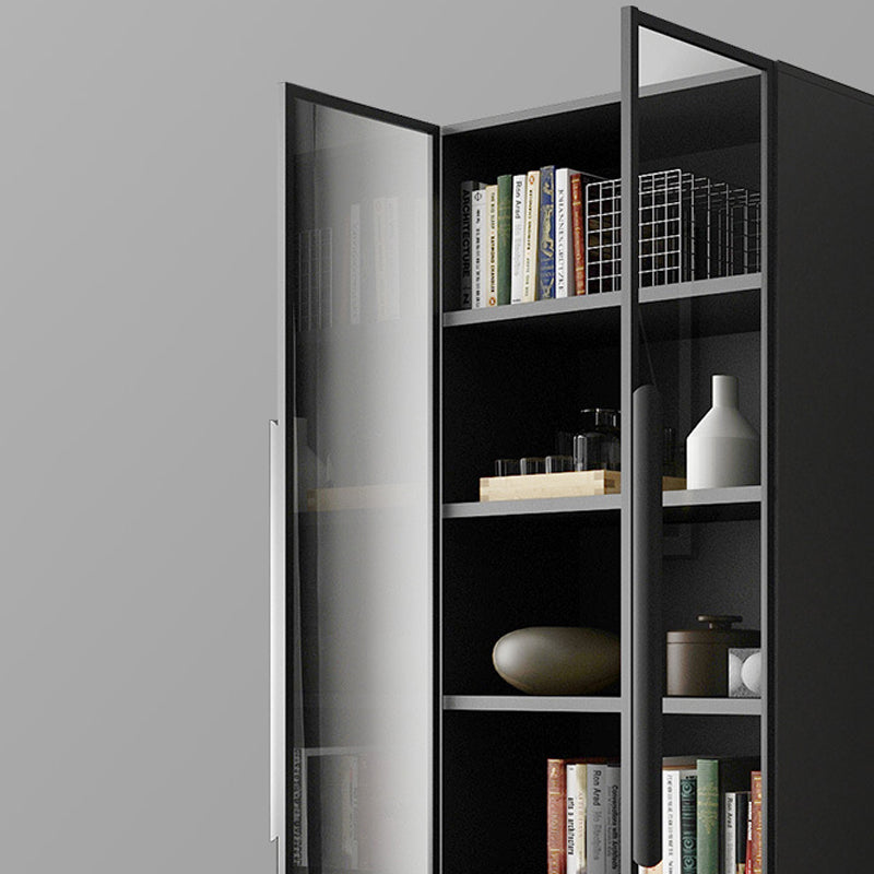 Modern Faux Wood Display Stand Standard Grey Display Cabinet for Dining Room Clearhalo 'Display & China Cabinets' 'display_china_cabinets' 'furn' 'furn_display_china_cabinets' 'Furniture' 'Kitchen & Dining Furniture' 6401133