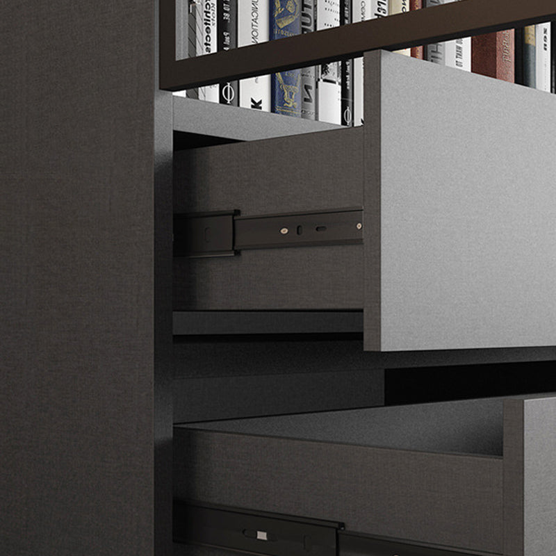 Modern Faux Wood Display Stand Standard Grey Display Cabinet for Dining Room Clearhalo 'Display & China Cabinets' 'display_china_cabinets' 'furn' 'furn_display_china_cabinets' 'Furniture' 'Kitchen & Dining Furniture' 6401134