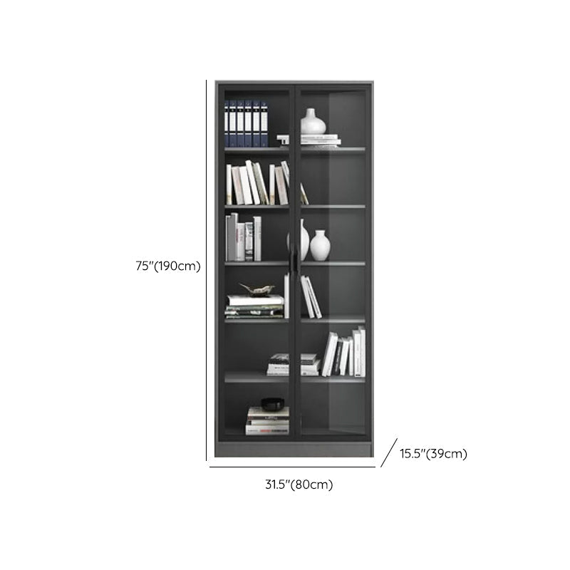 Modern Faux Wood Display Stand Standard Grey Display Cabinet for Dining Room Clearhalo 'Display & China Cabinets' 'display_china_cabinets' 'furn' 'furn_display_china_cabinets' 'Furniture' 'Kitchen & Dining Furniture' 6401138
