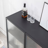 Mobile moderno armadio in vetro mobile a buffet con porta per sala da pranzo