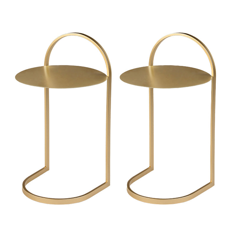 Cabinete contemporáneo del gabinete de metal acento de la mesa con 1 estante, 24 "de altura