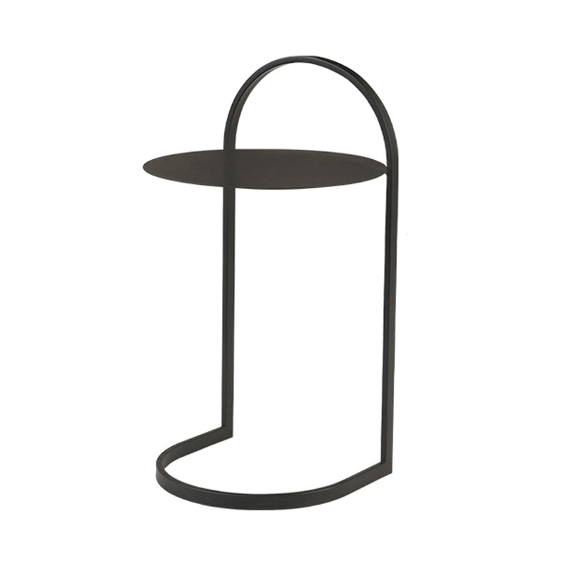 Cabinete contemporáneo del gabinete de metal acento de la mesa con 1 estante, 24 "de altura