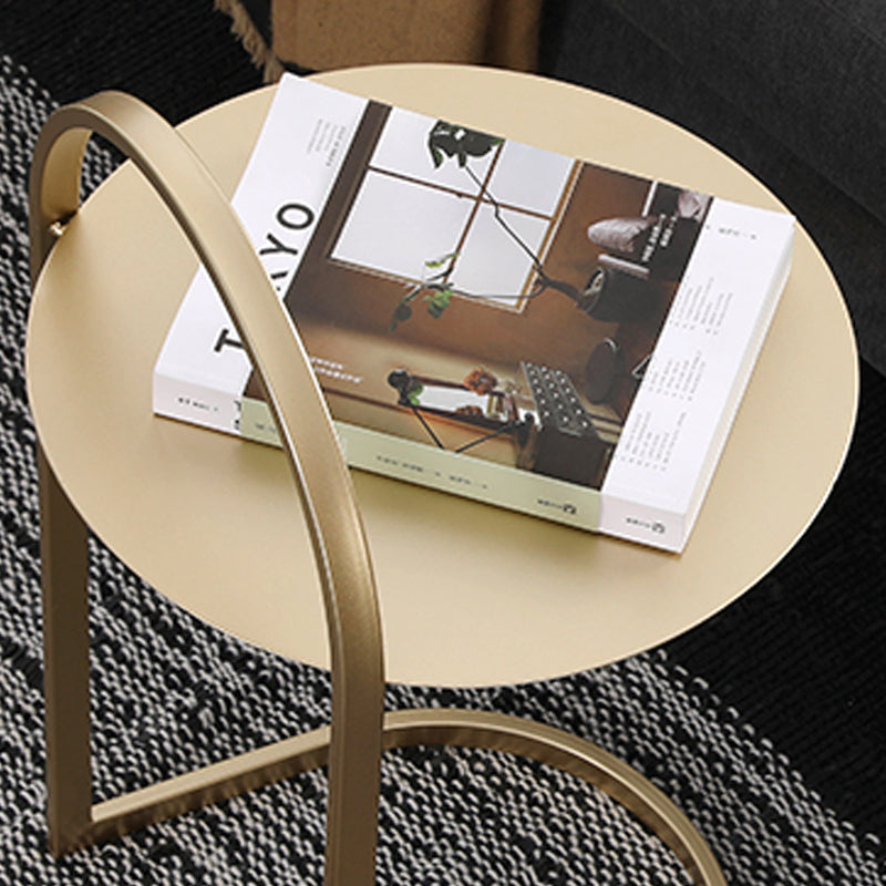 Cabinete contemporáneo del gabinete de metal acento de la mesa con 1 estante, 24 "de altura